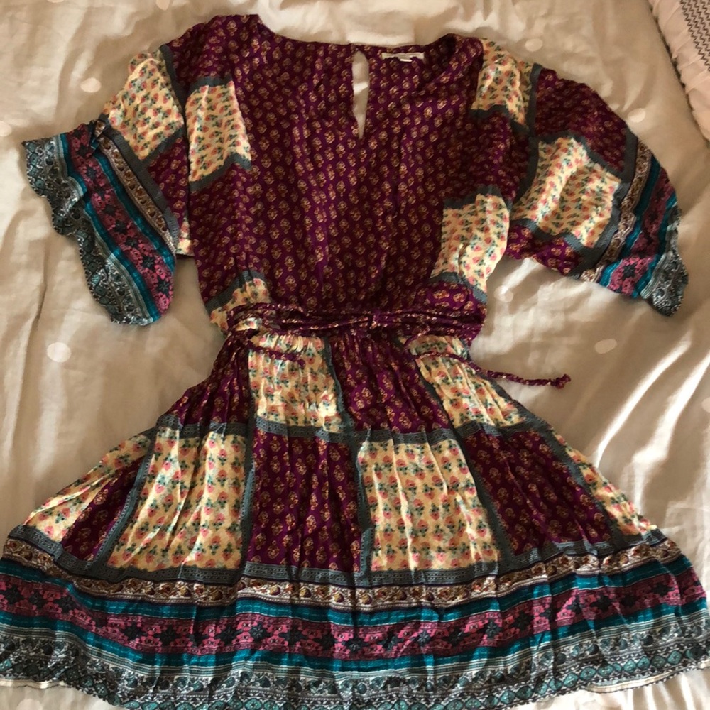 3 for $20✨ AEO patterned peasant dress